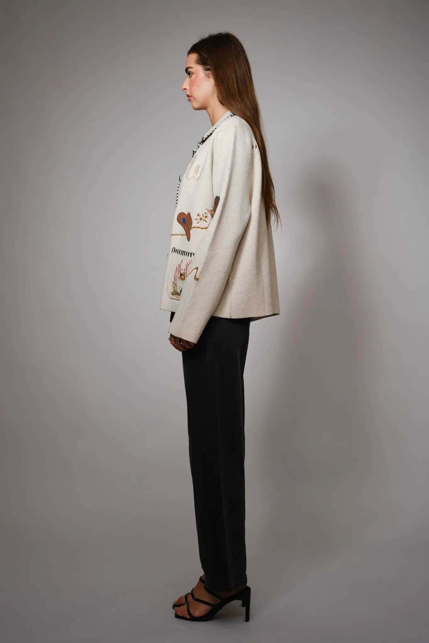 Western Wool Sweater Jacket - Image 6