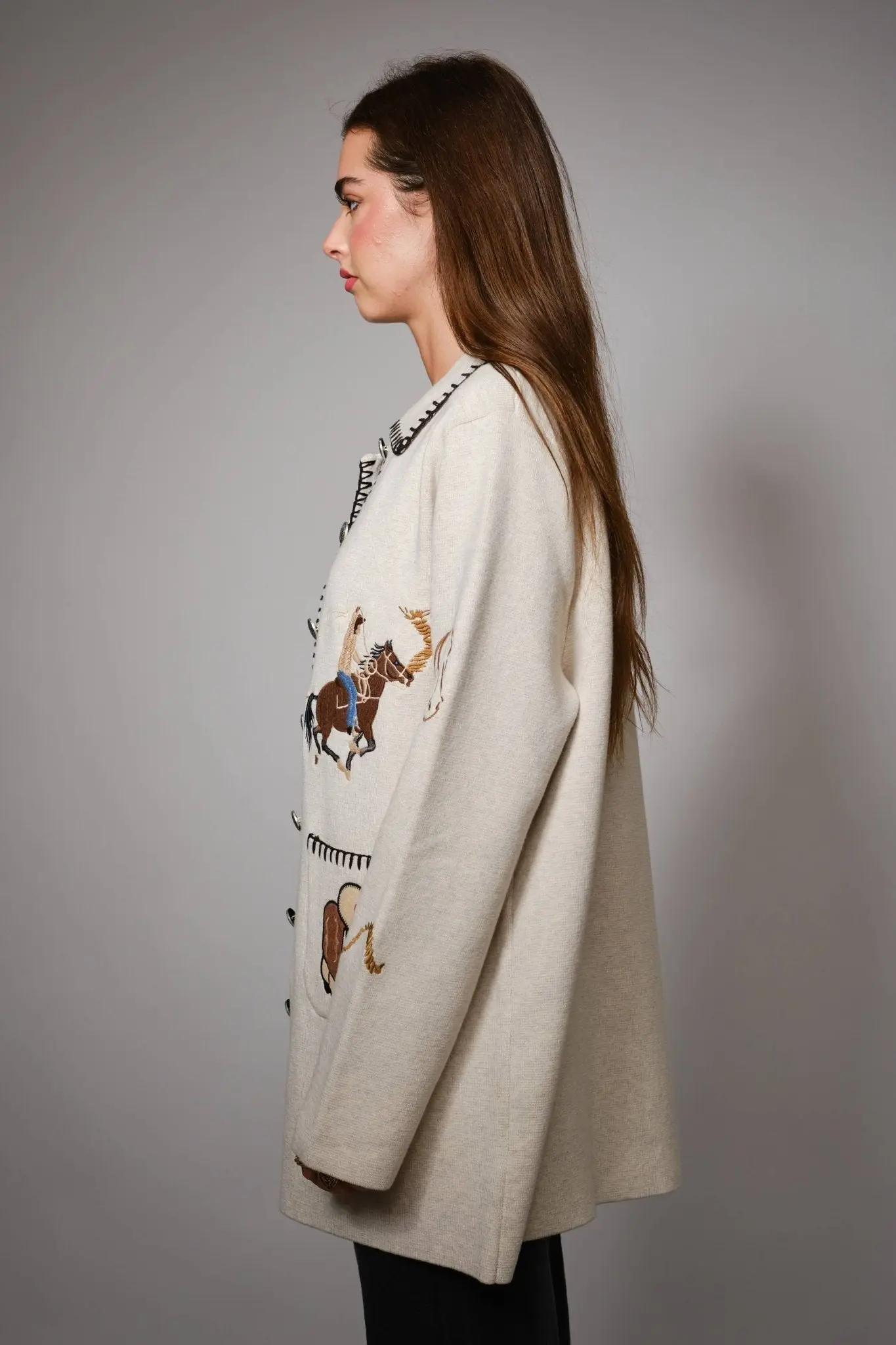 Western Long Button-Up Jacket - Image 3
