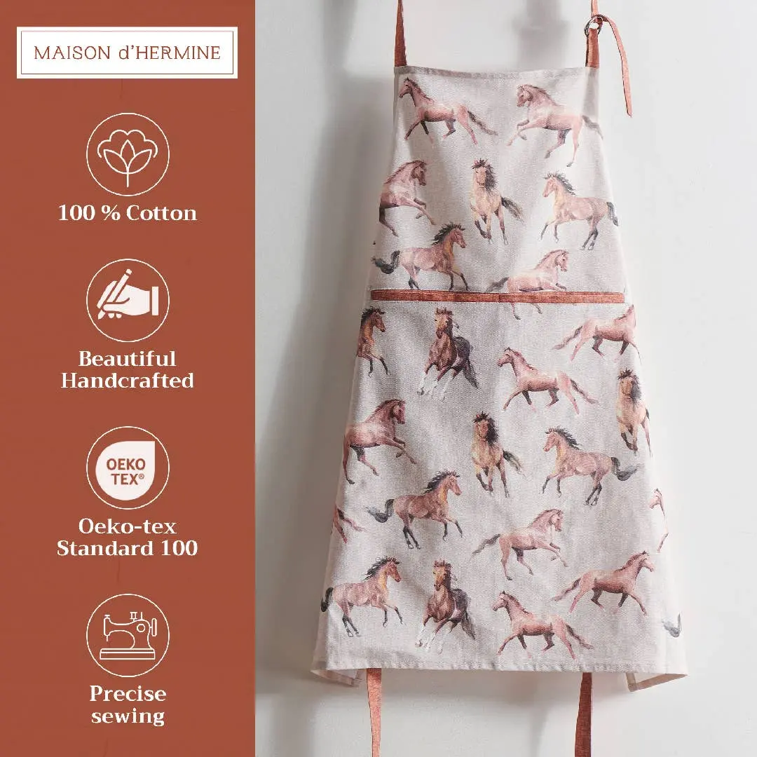 Free Horses Cotton Apron - Image 2