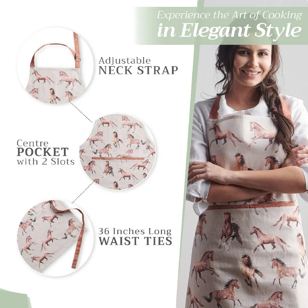 Free Horses Cotton Apron - Image 5