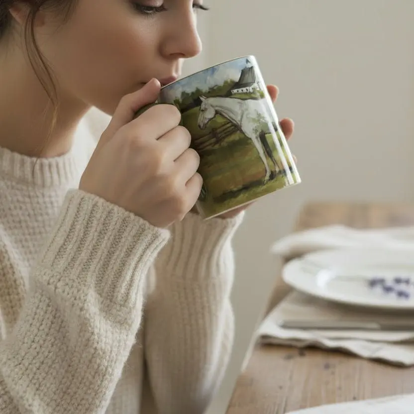 Gray Horse York Stables Mug - Image 4