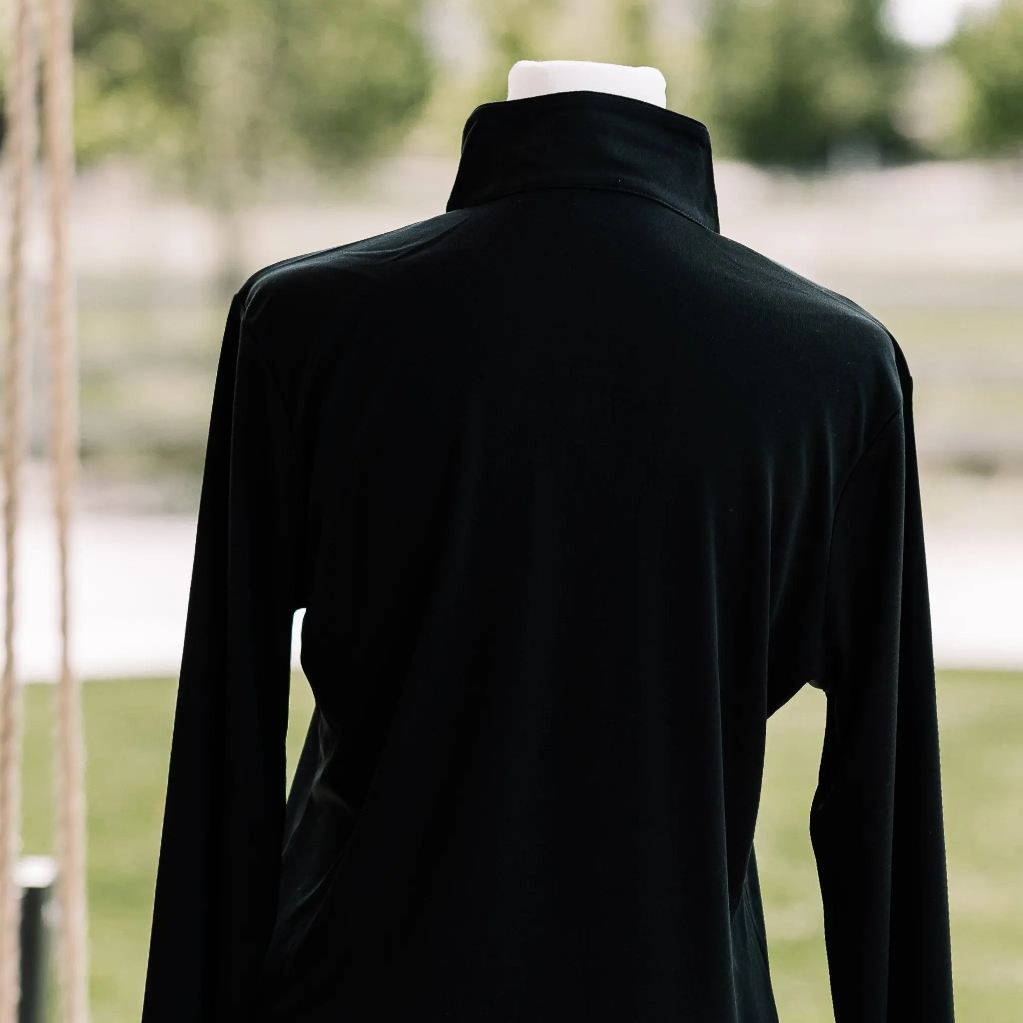 Lucky Horseshoe Riding Shirt (Black) - Image 7