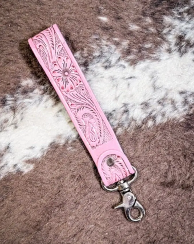 Pretty In Pink Cowgirl Keychain - Image 3