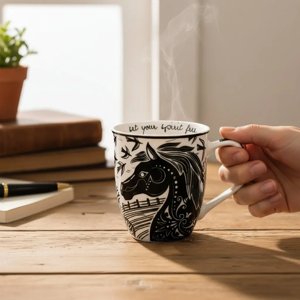 Boho Horse Mug - Image 4