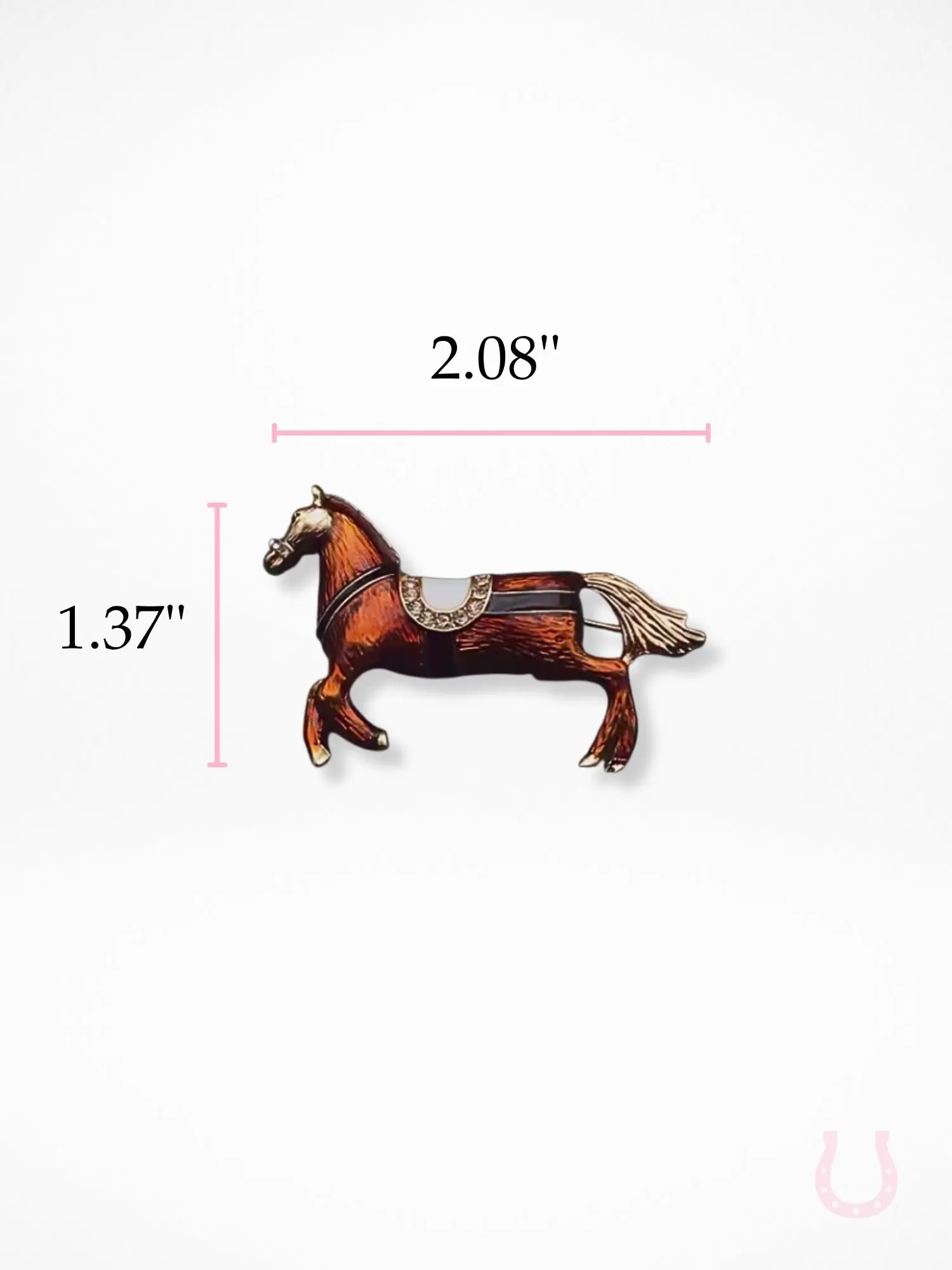 Bridle Up Horse Brooch - Image 9