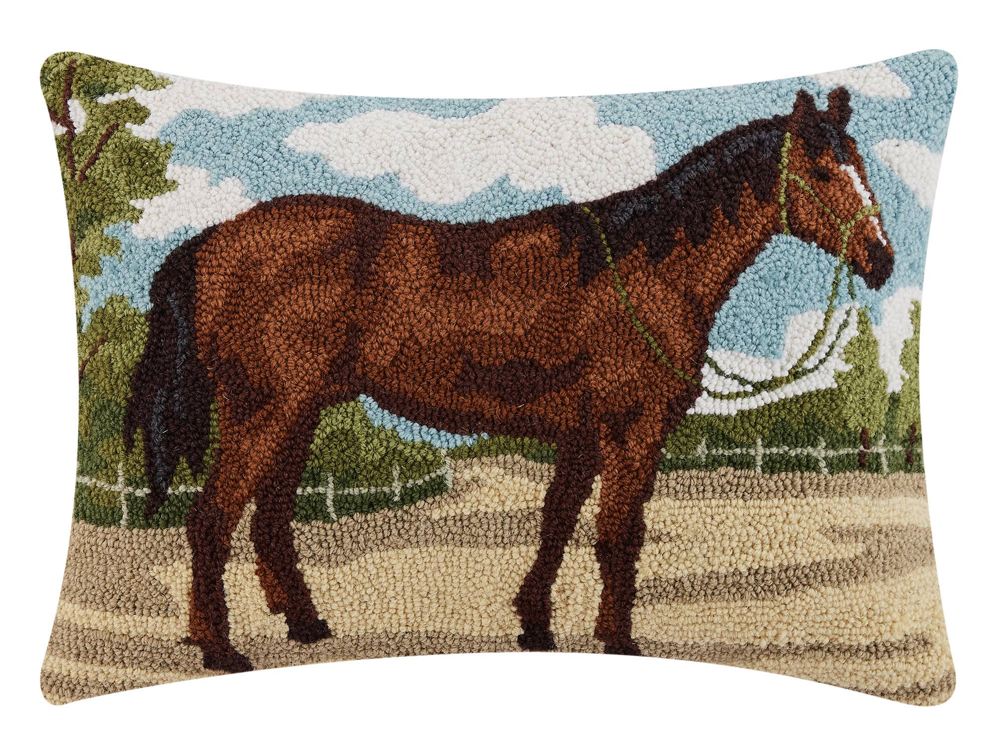 Brown Horse Hook Pillow - Image 3