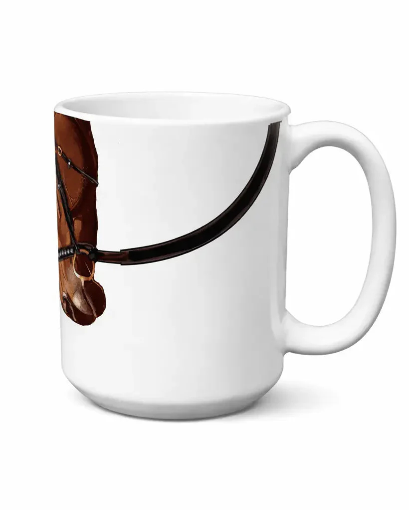Brown Horse Bridle Snout Mug - Image 3