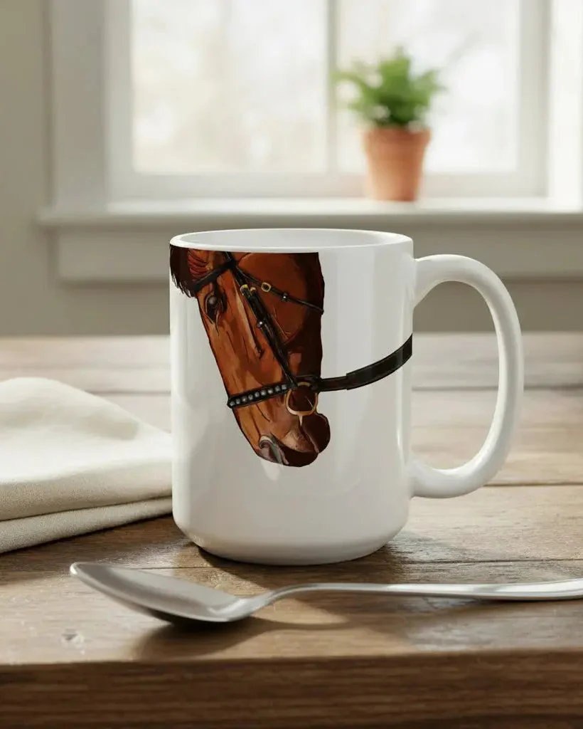 Brown Horse Bridle Snout Mug - Image 5