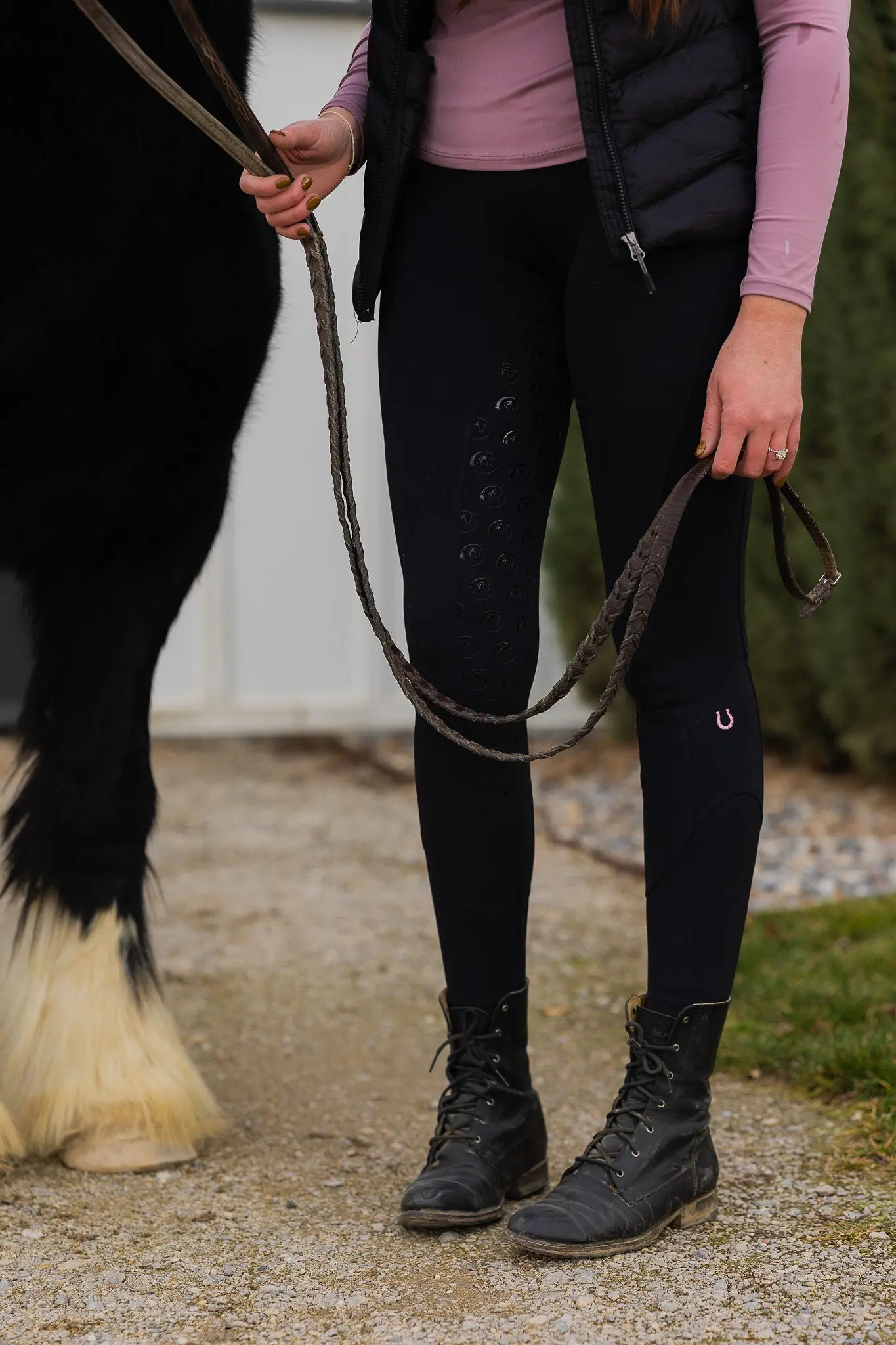 Lucky Horseshoe Riding Leggings - Image 5