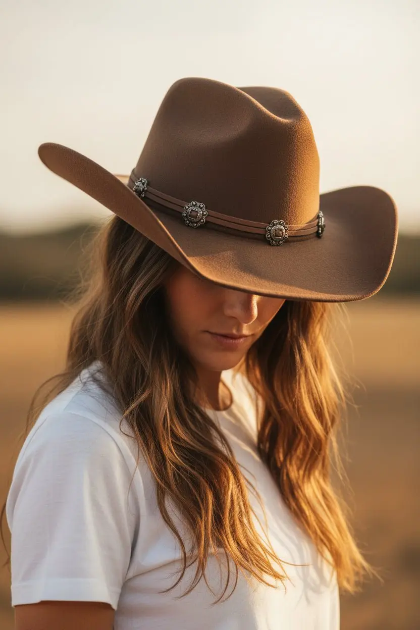Classic Suede Cowgirl Hat - Image 2