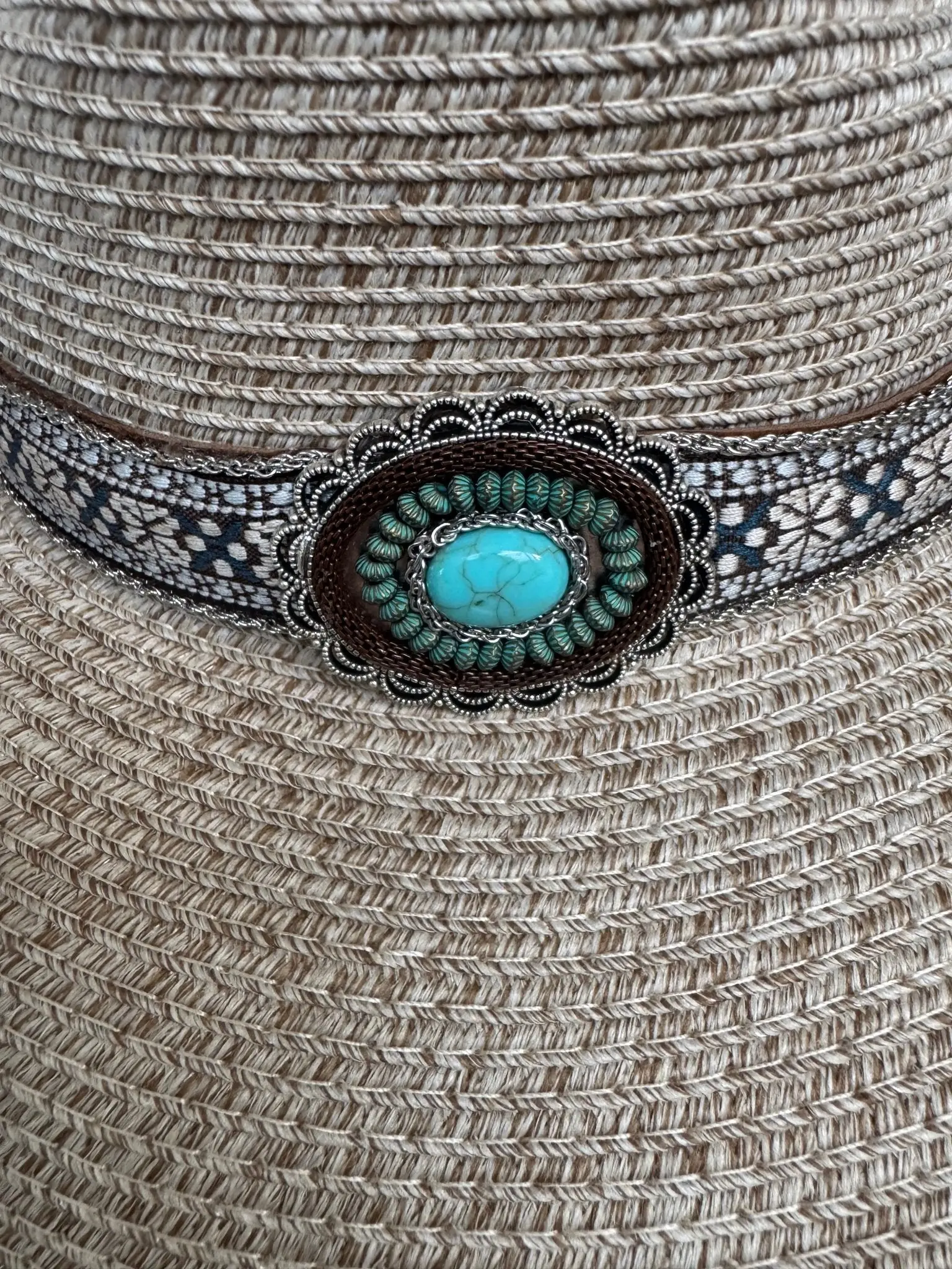 Cowgirl Turquoise Concho Hat - Image 4
