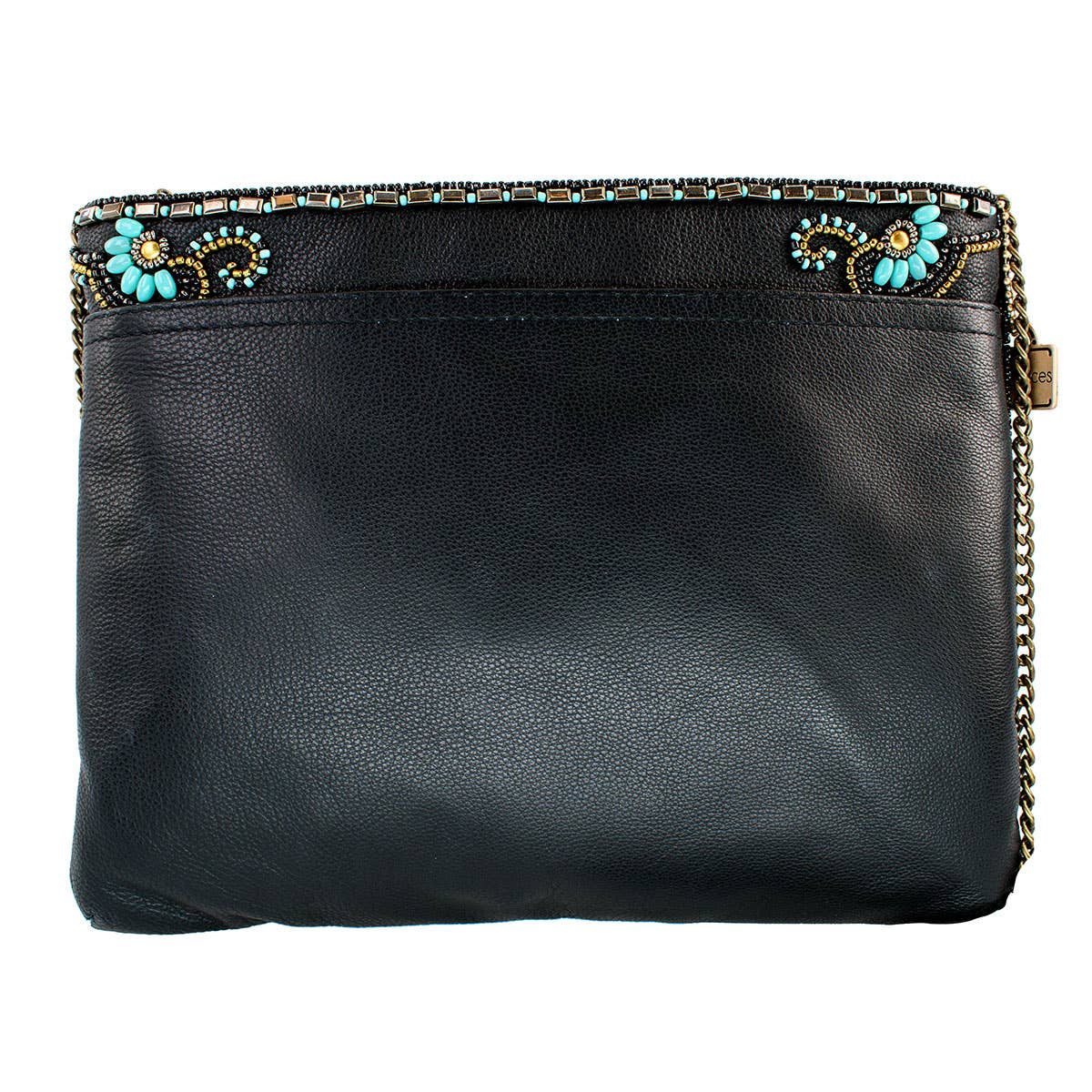 Cowgirl Turquoise Hand-Beaded Handbag - Image 3