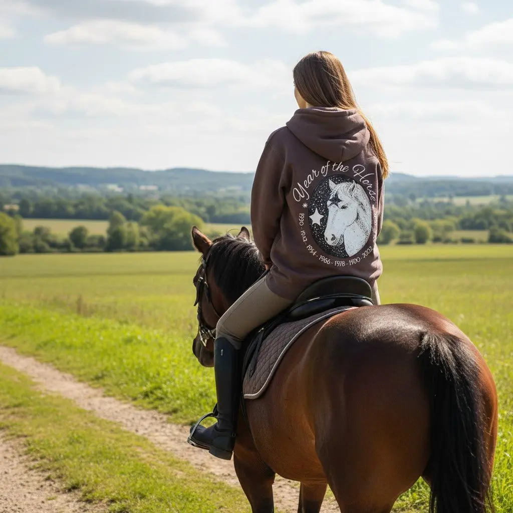 Year of the Horse Hoodie (Brown) - Image 5