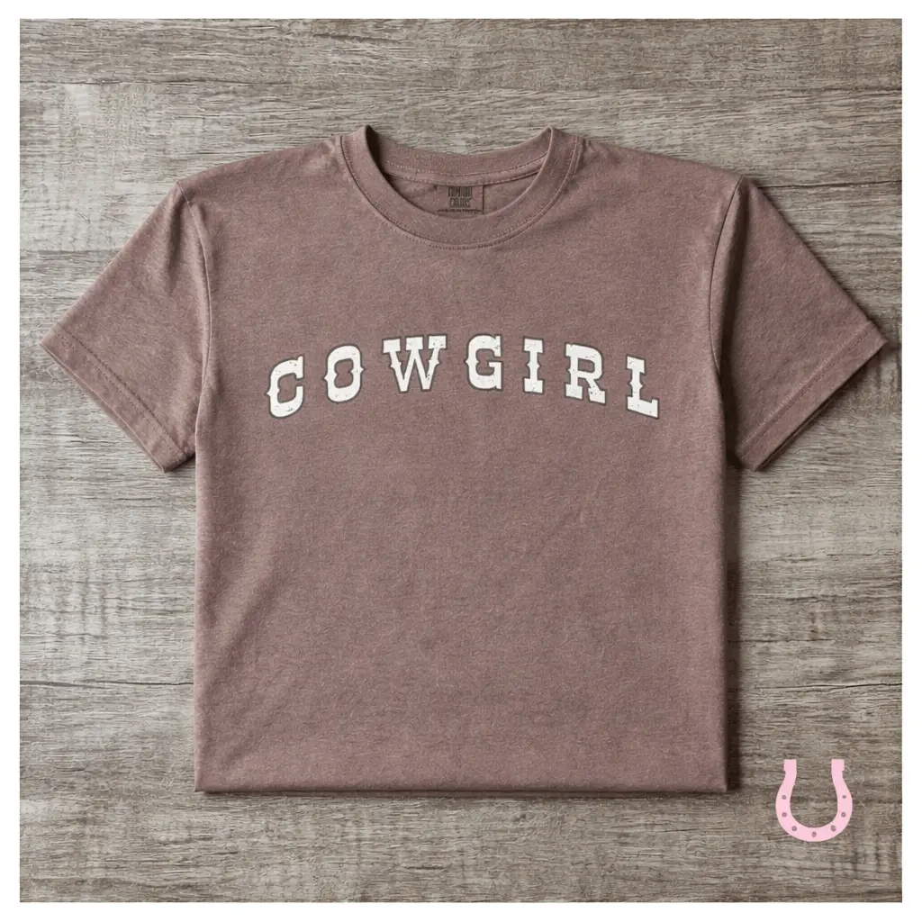 Dusty Trail Cowgirl T-Shirt (Brown)