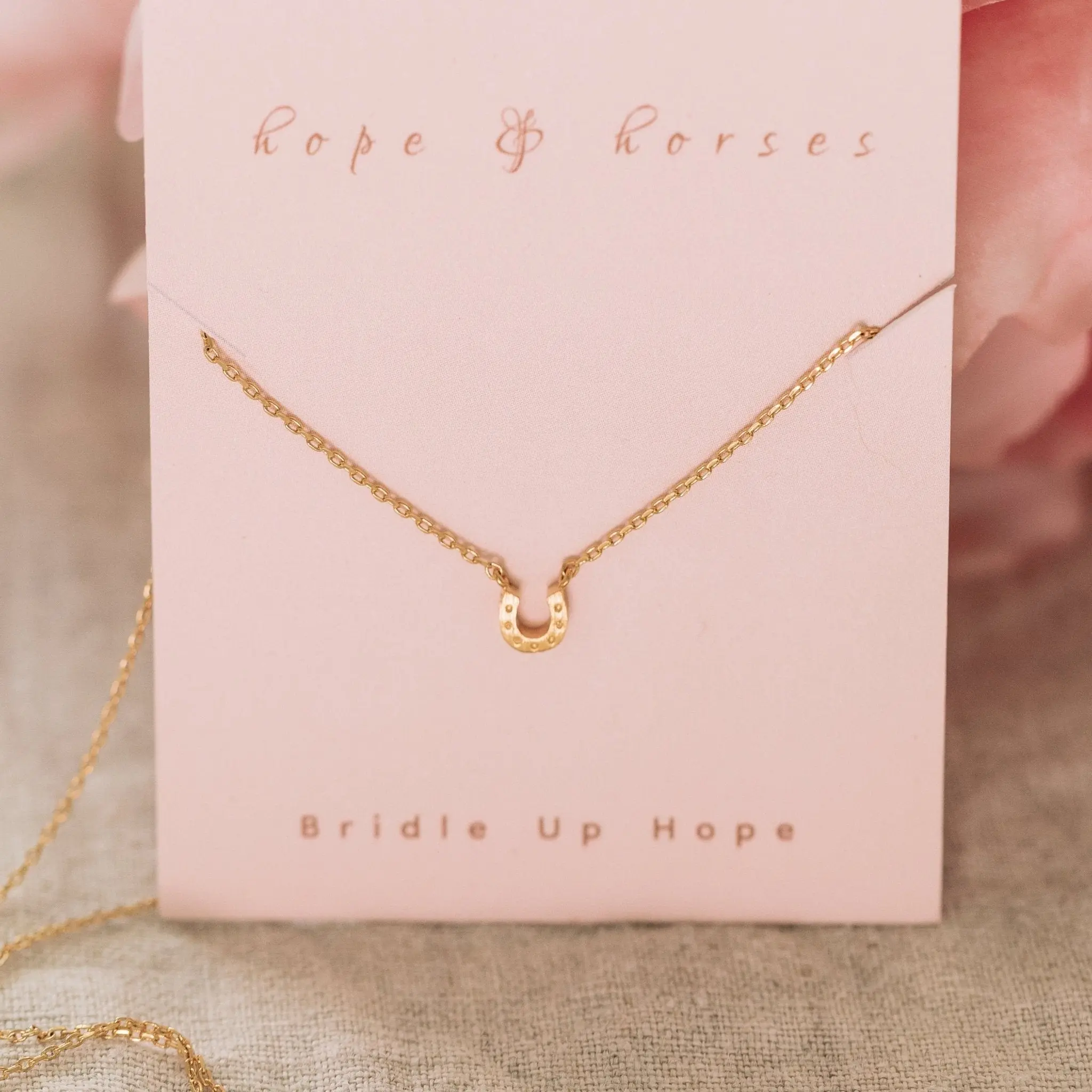 Tiny Horseshoe Necklace - Image 4