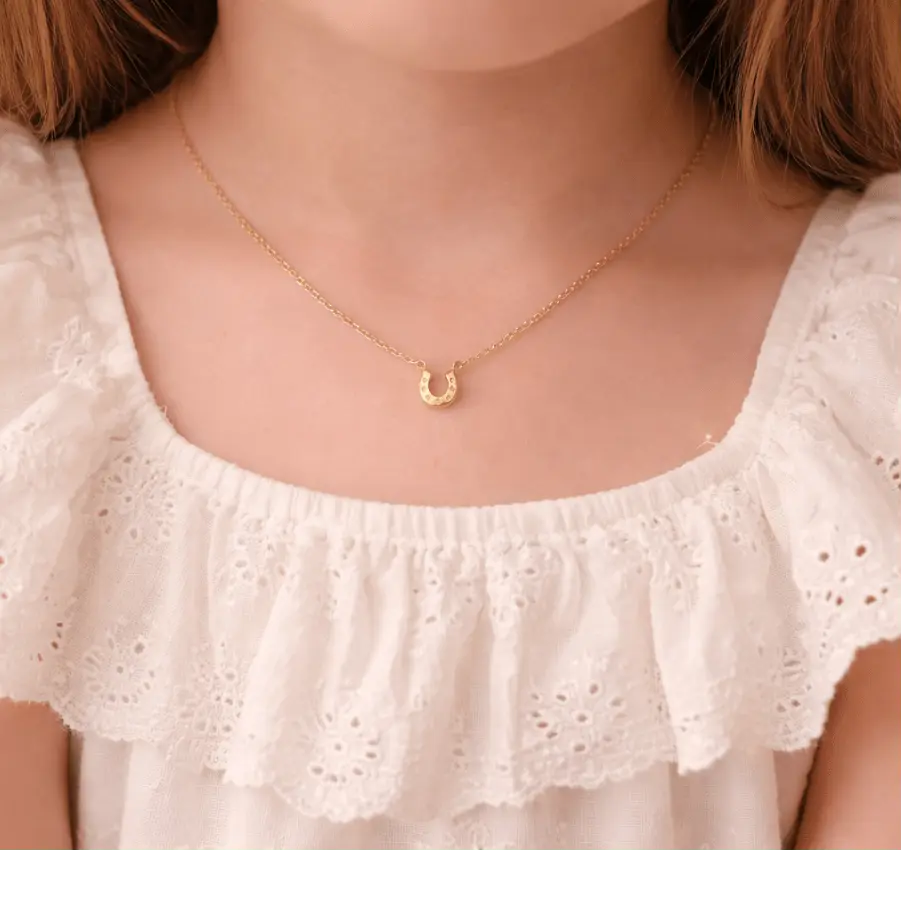 Tiny Horseshoe Necklace - Image 5