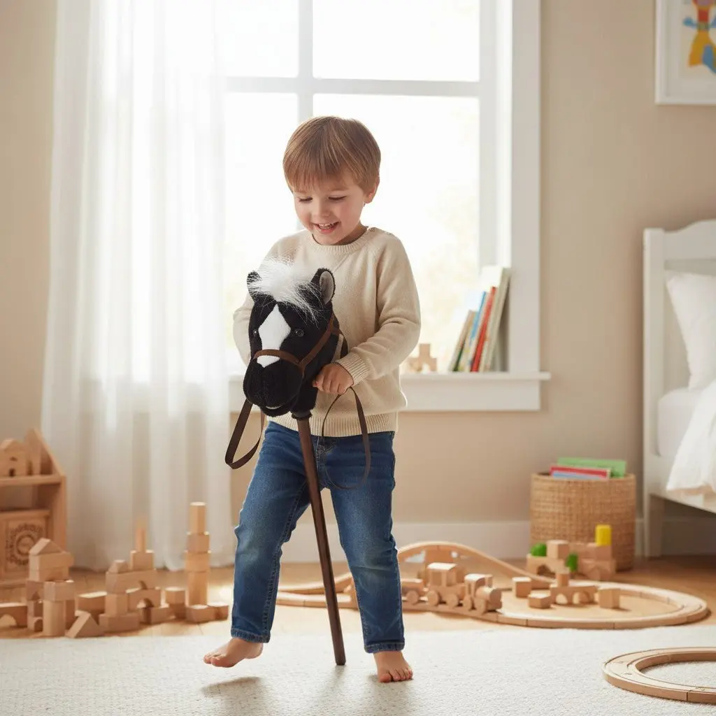 Easy Ride Black Hobby Horse - Image 3