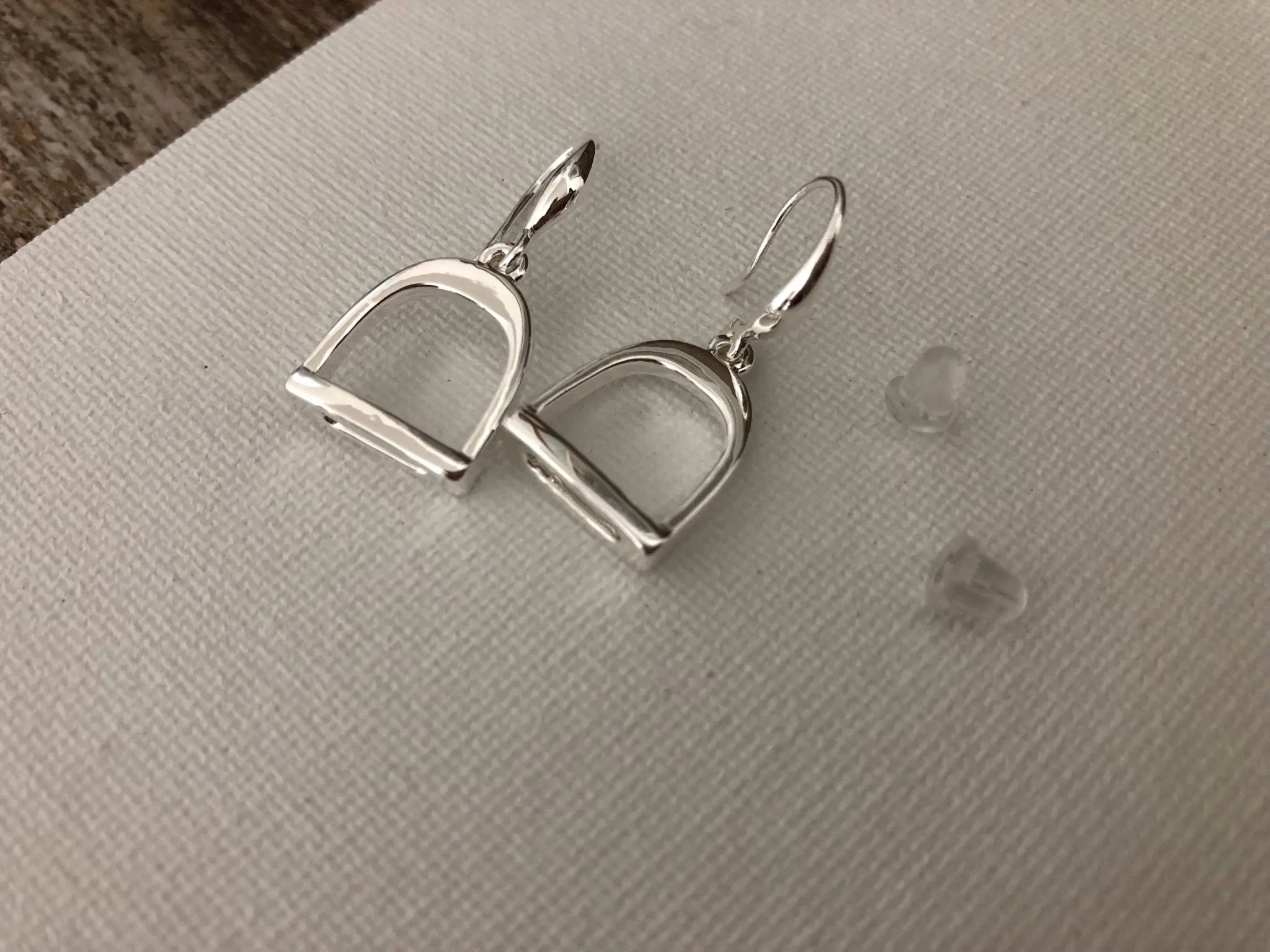 English Stirrup Dangle Earrings - Image 4