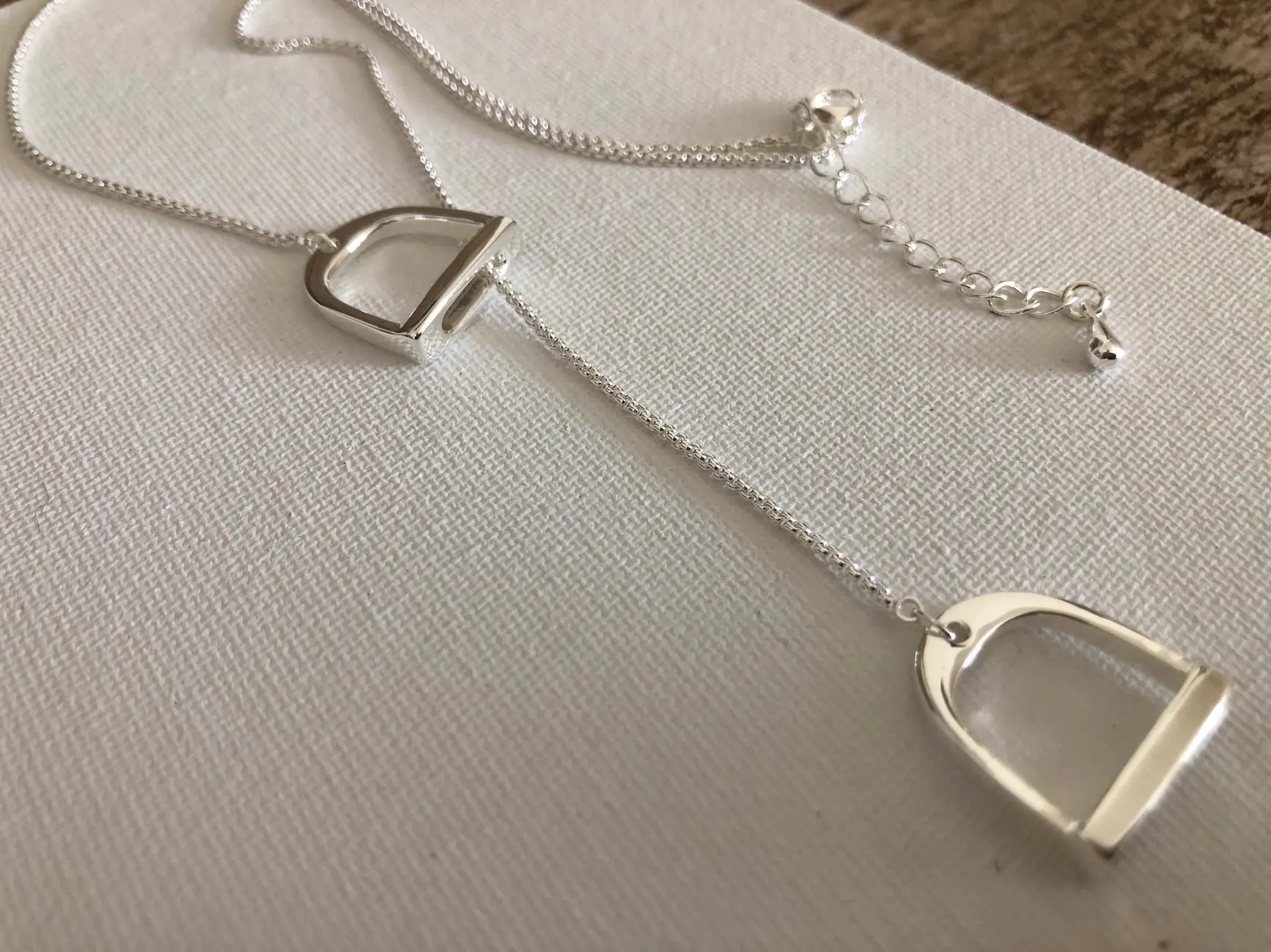 English Stirrup Drop Necklace - Image 5