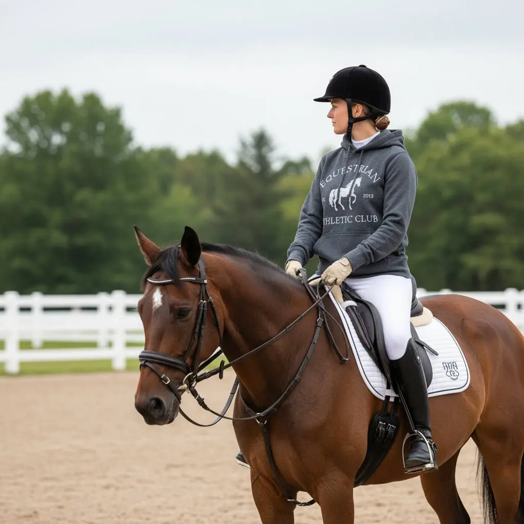 Equestrian Athletic Club Hoodie (Charcoal) - Image 2