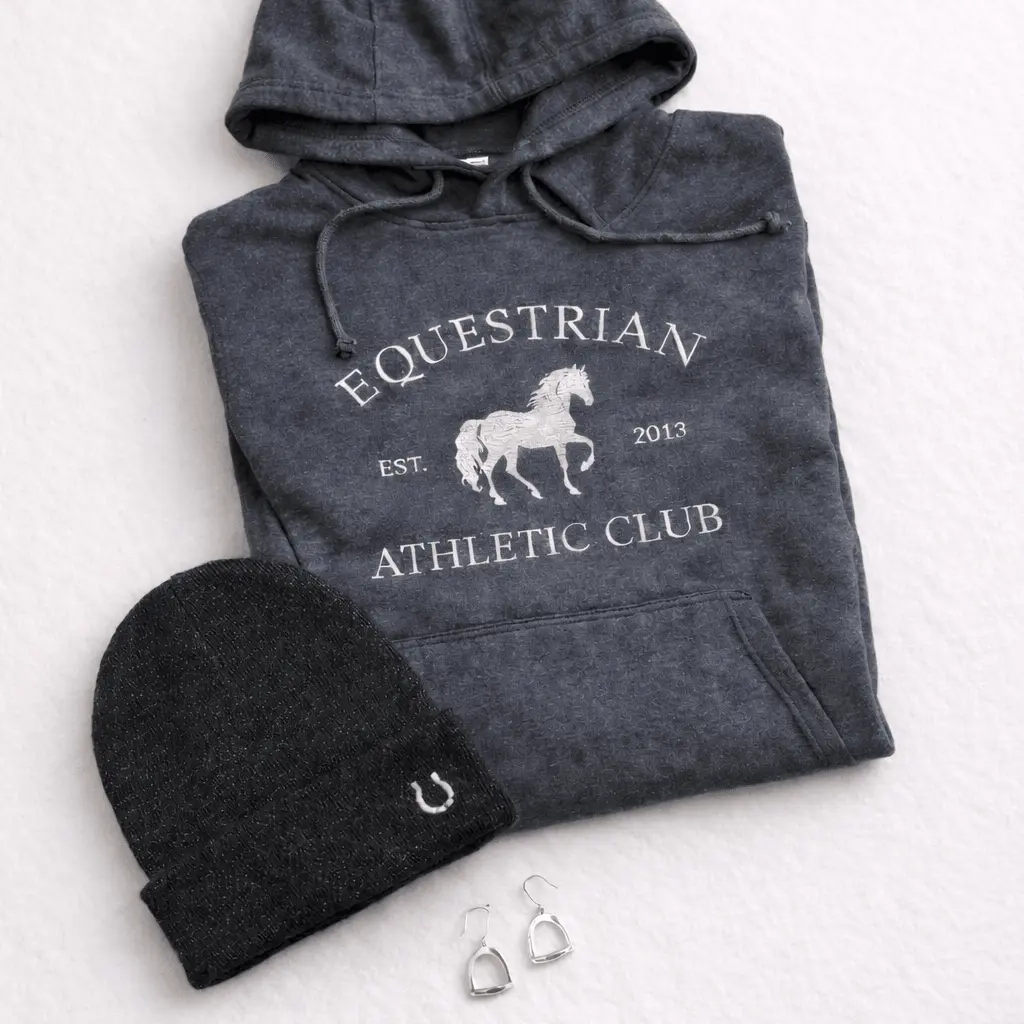 Equestrian Athletic Club Hoodie (Charcoal) - Image 5