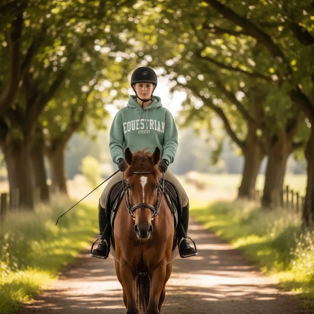Equestrian Athletics Hoodie (Sea Foam) - Image 4