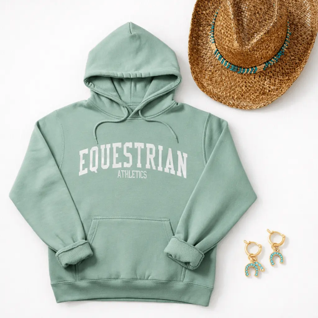 Equestrian Athletics Hoodie (Sea Foam) - Image 5