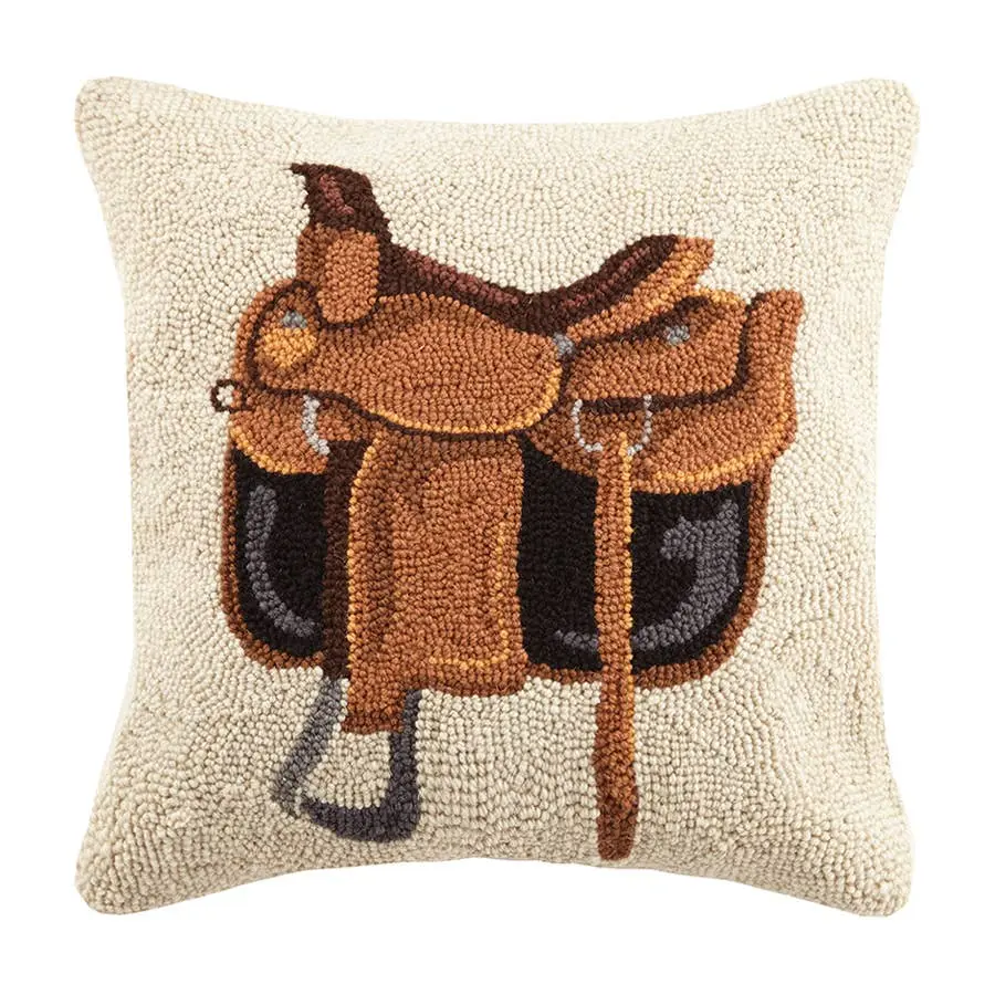 Saddle Hook Wool Pillow - Image 3