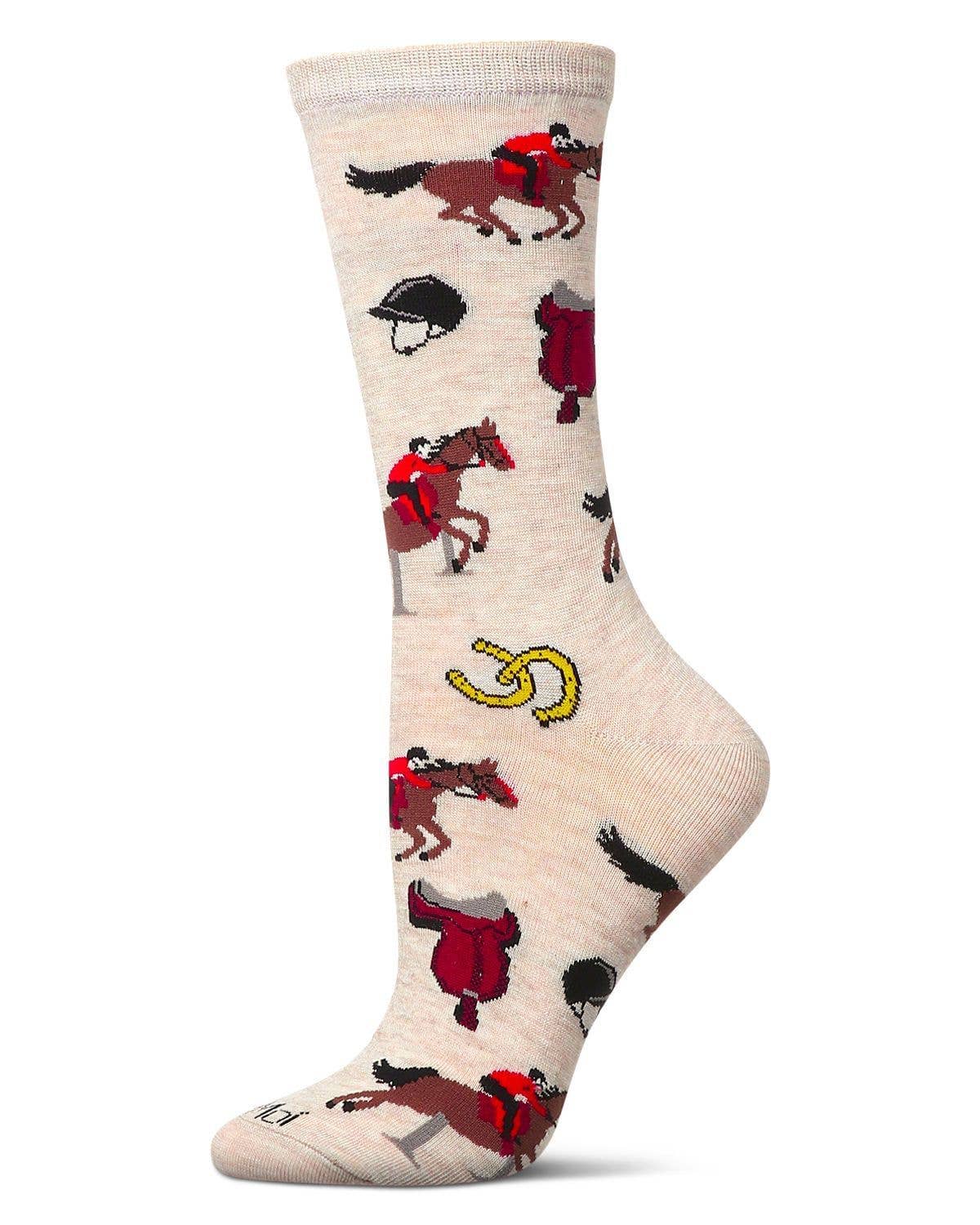 Equestrian Bamboo Crew Socks