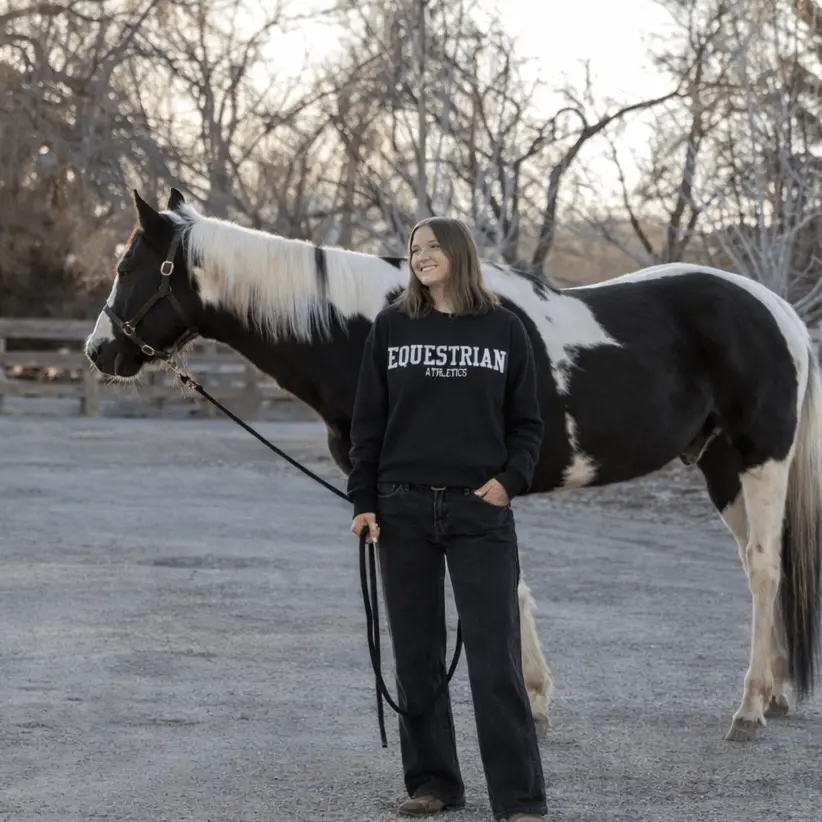 Equestrian Athletics Sweatshirt (Black) - Image 2