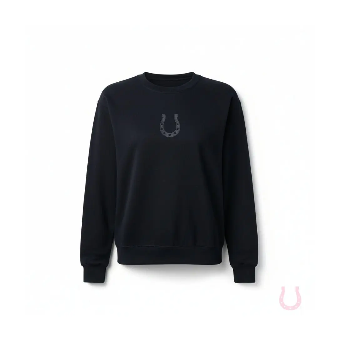 Fortuna Horseshoe Black Sweatshirt - Image 3