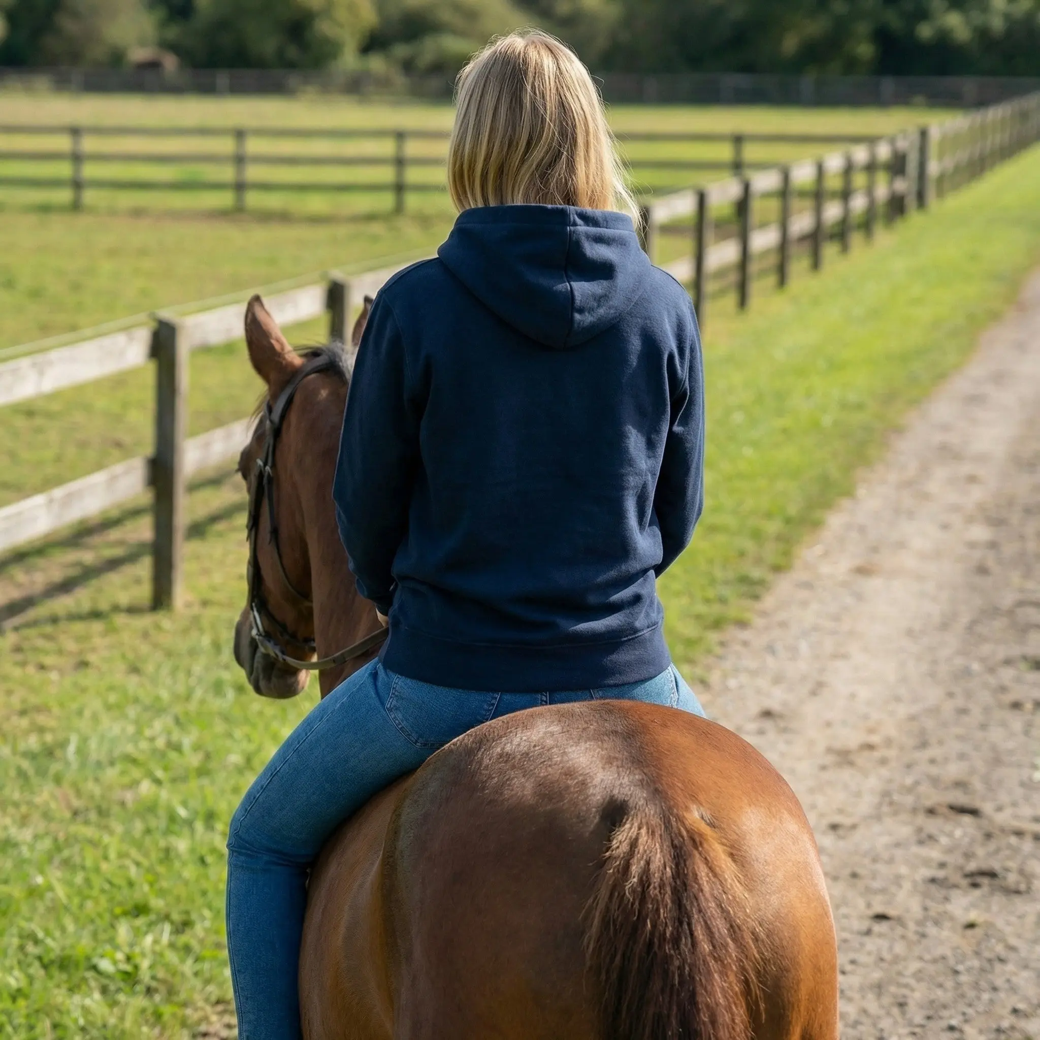 Fortuna Horseshoe Black Hoodie - Image 4