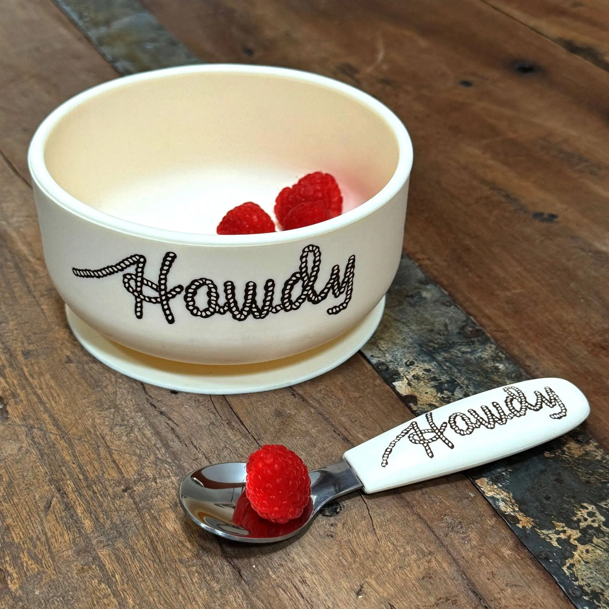 Howdy Suction Bowl & Spoon - Image 3