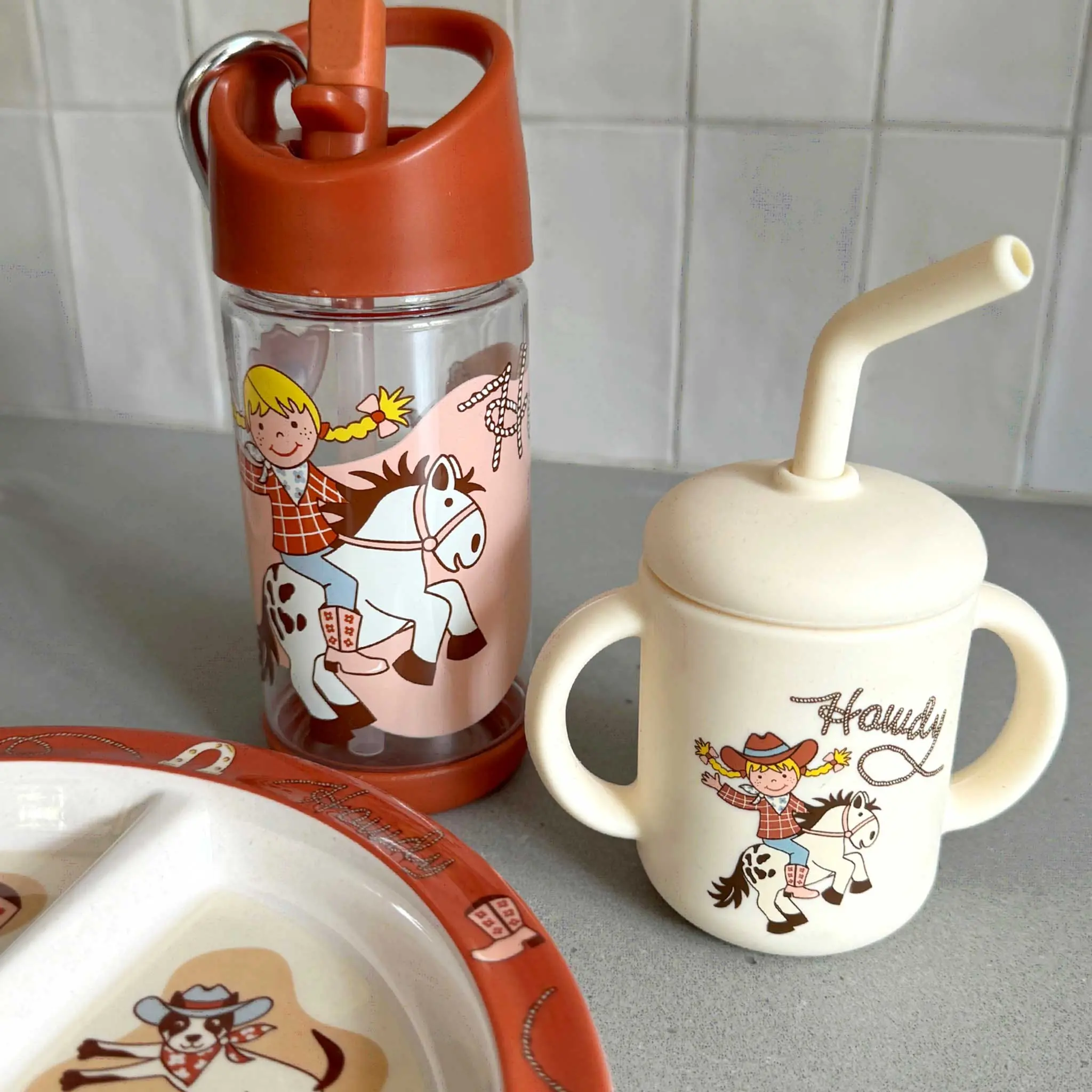 Cowgirl Sippy Cup (Cream) - Image 3