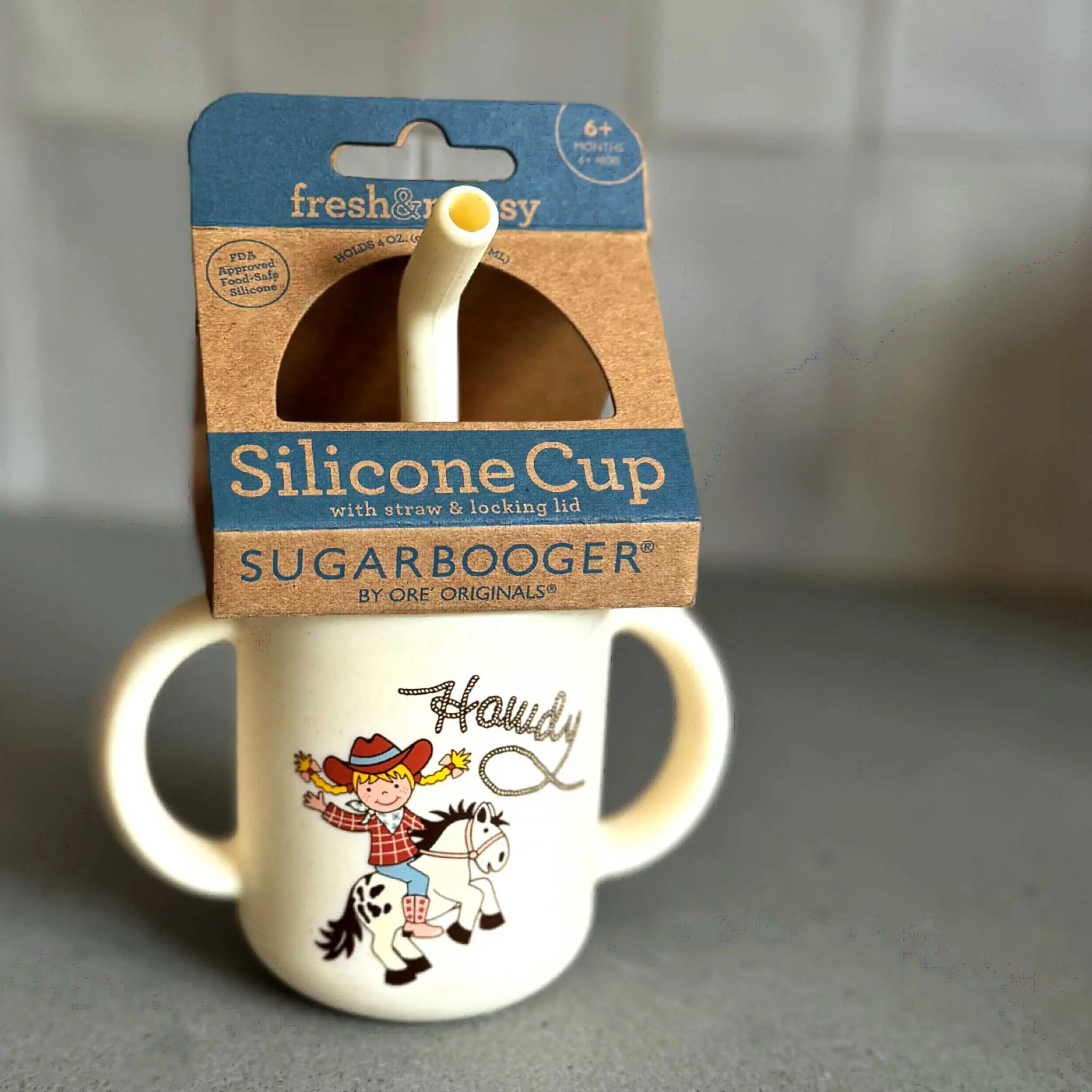 Cowgirl Sippy Cup (Cream) - Image 4