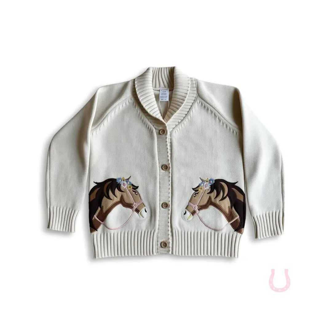Bridle Up Pony Cardigan - Image 3