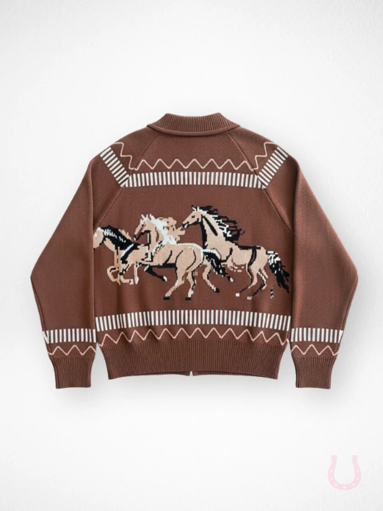 Galloping Horses Zip Cardigan - Image 4