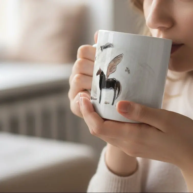 Guardian Angel Horse Mug - Image 5