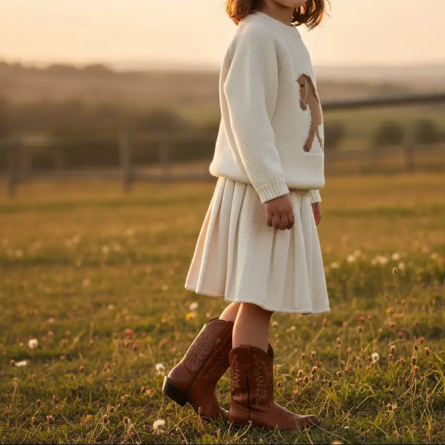 Gwenny Horse Sweater (Cream) - Image 3