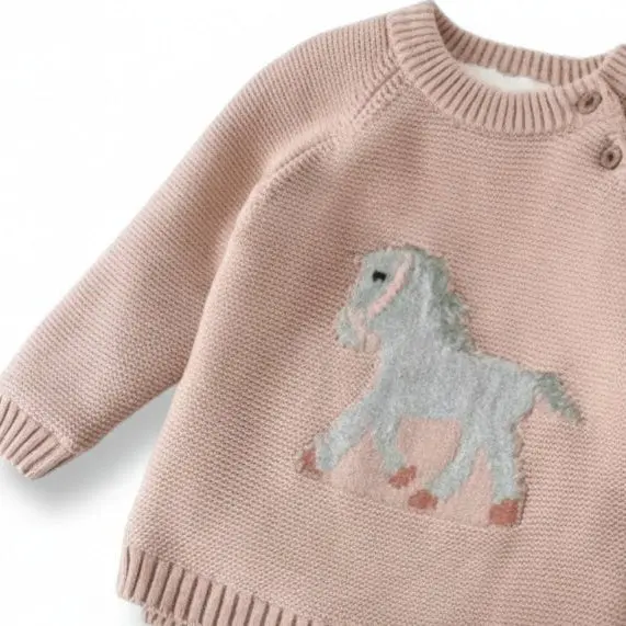 Gwenny Horse Sweater (Blush Pink) - Image 6