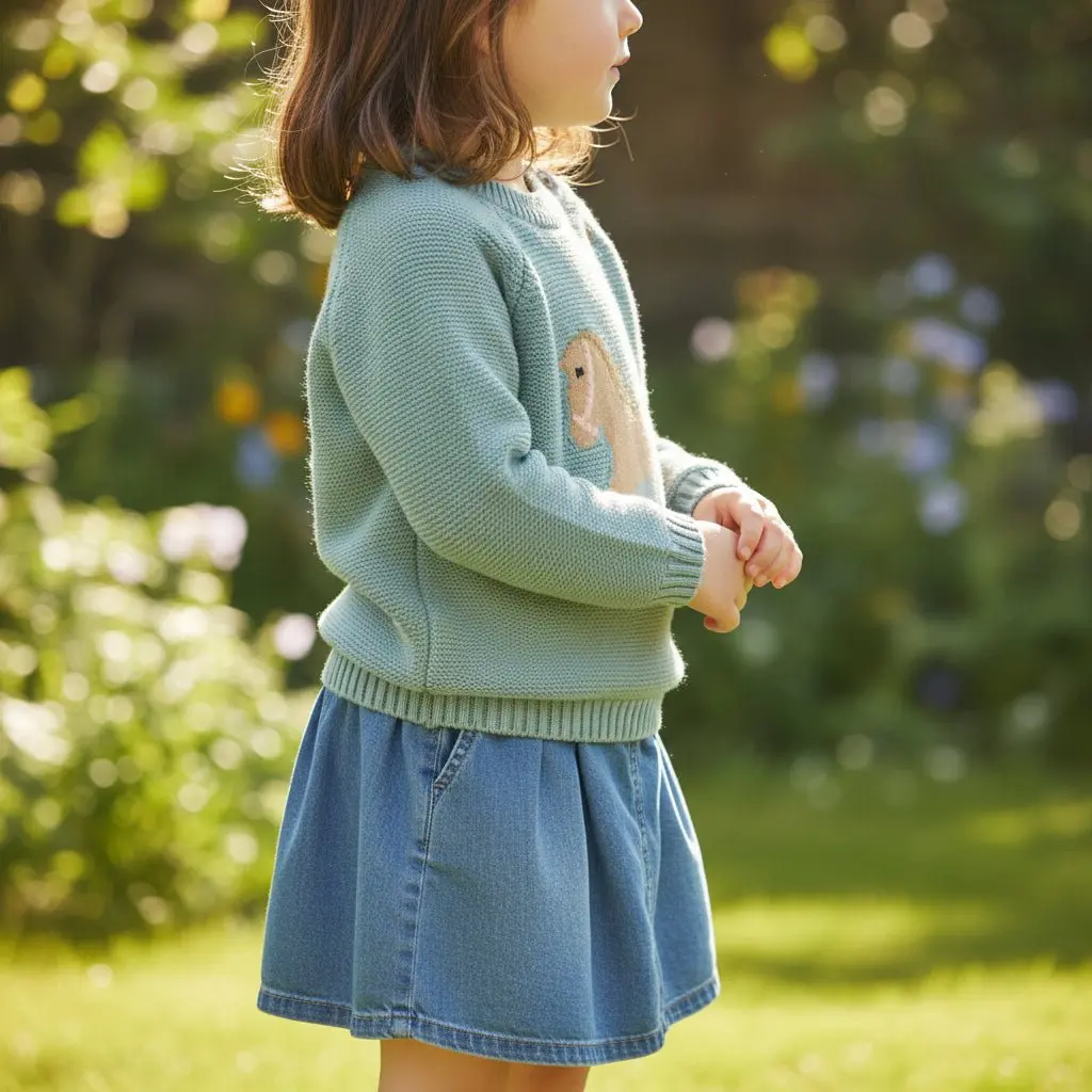 Gwenny Horse Sweater (Seafoam) - Image 3