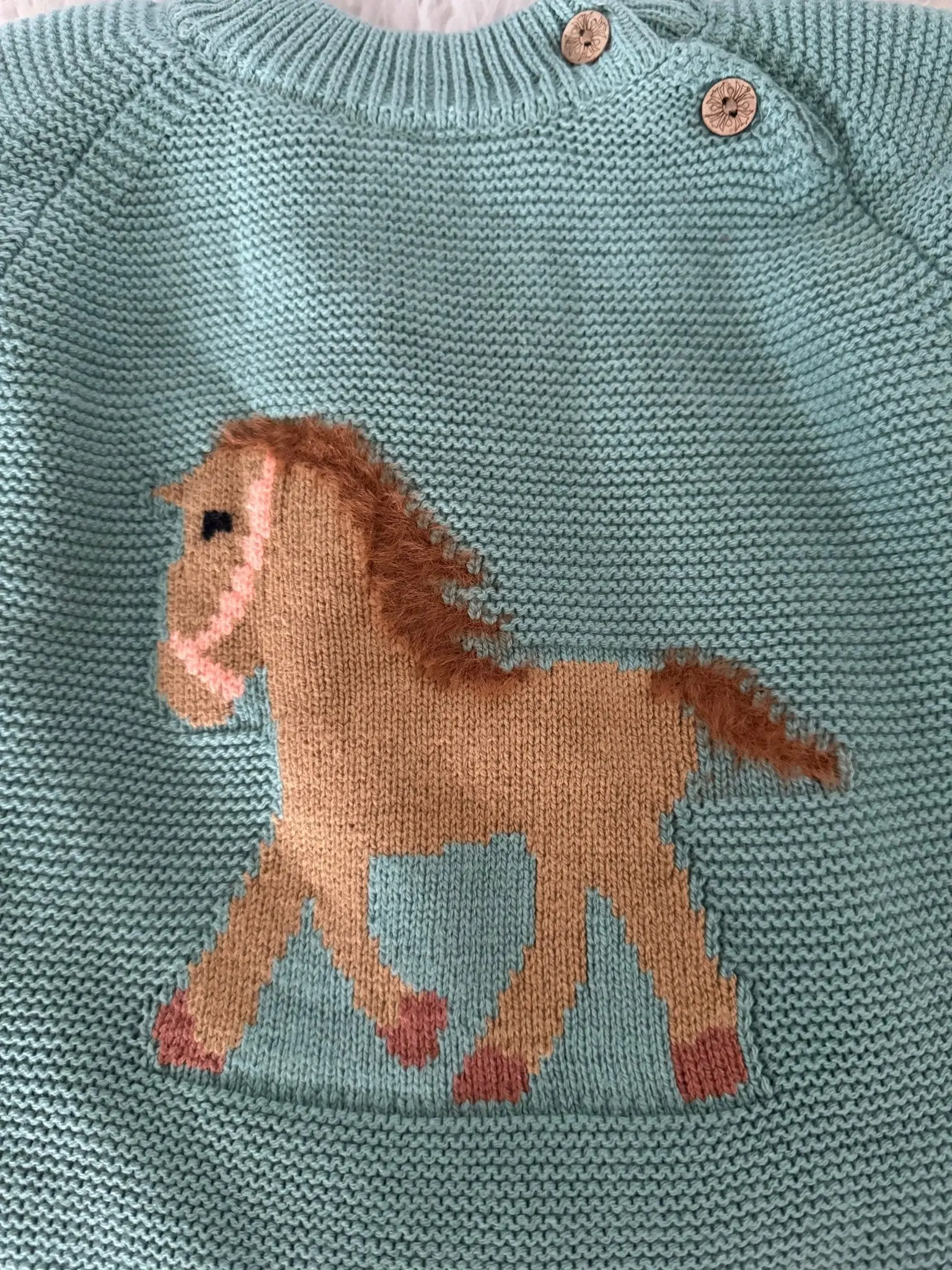 Gwenny Horse Sweater (Seafoam) - Image 5