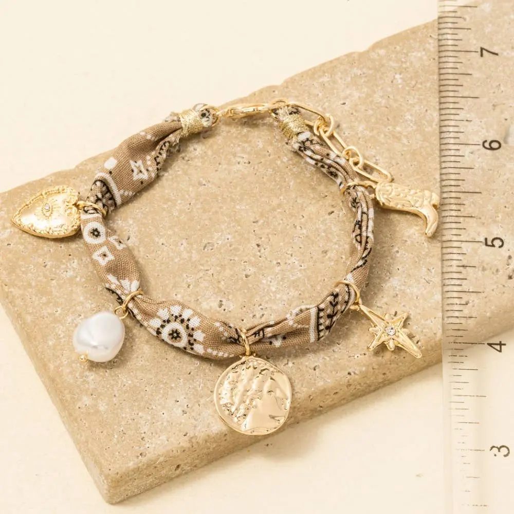 Bandana Boot Charm Bracelet - Image 3