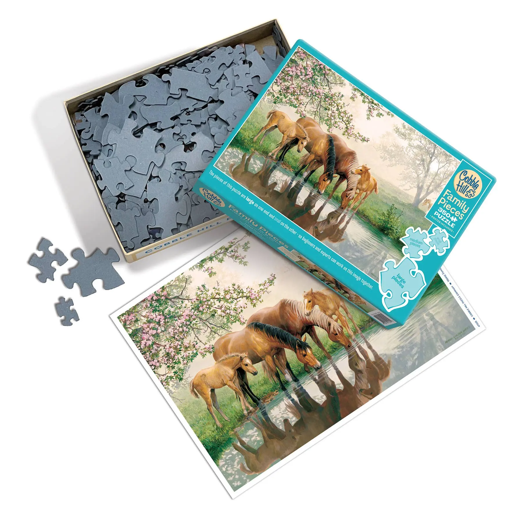Horse Family Puzzle (350pc) - Image 3