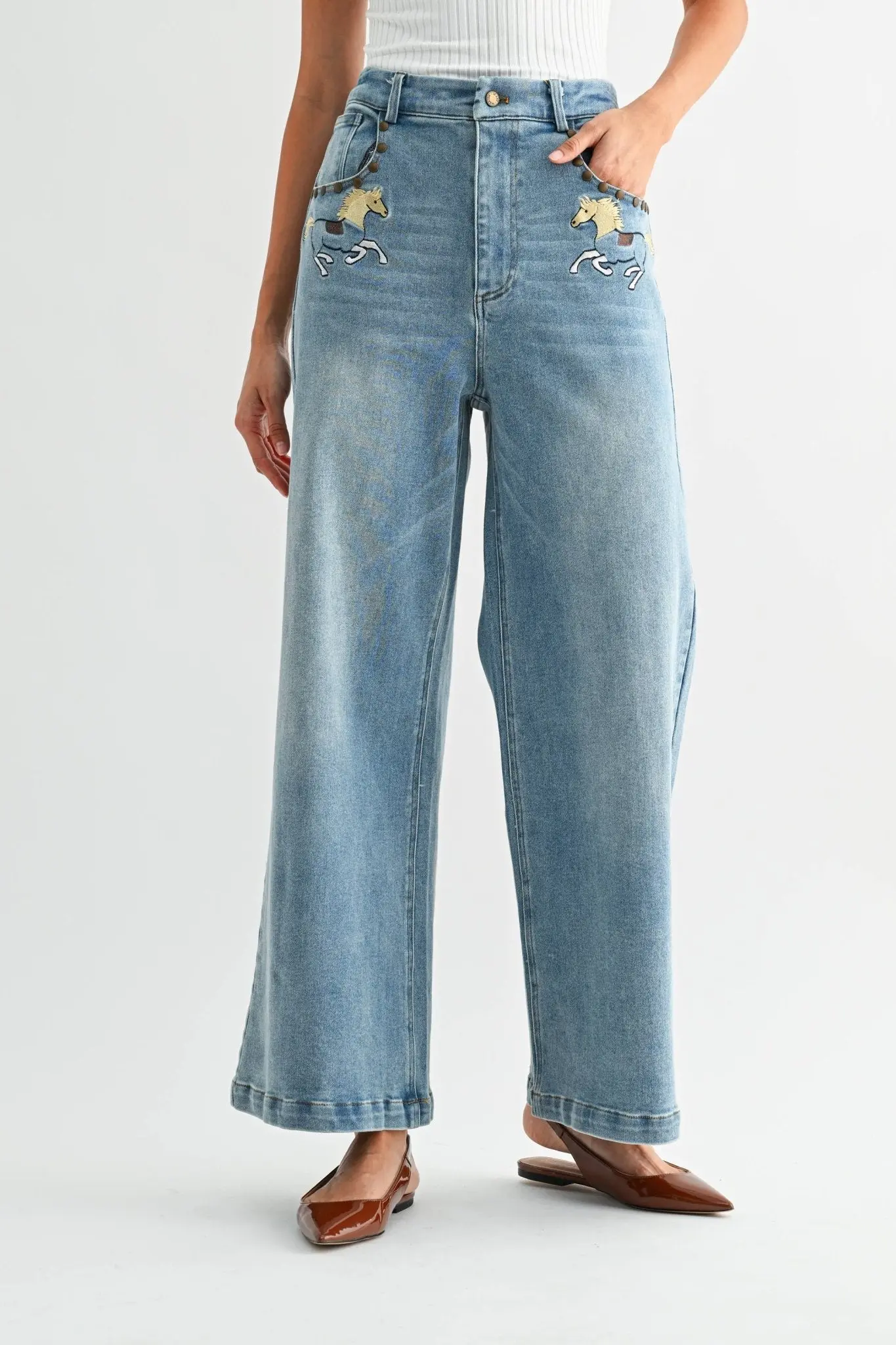 Horse High-Waisted Jeans - Image 7