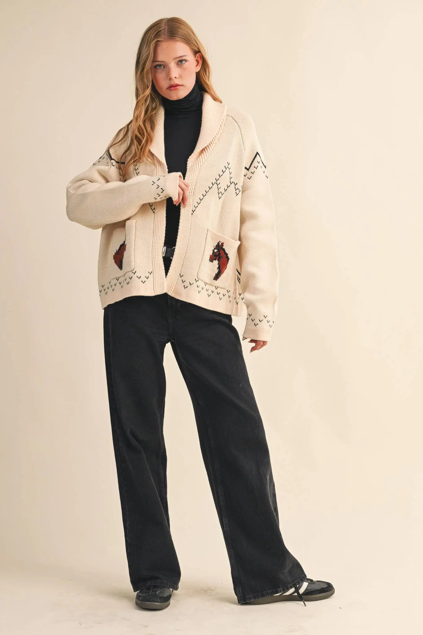 Aztec Knit Horse Sweater - Image 6