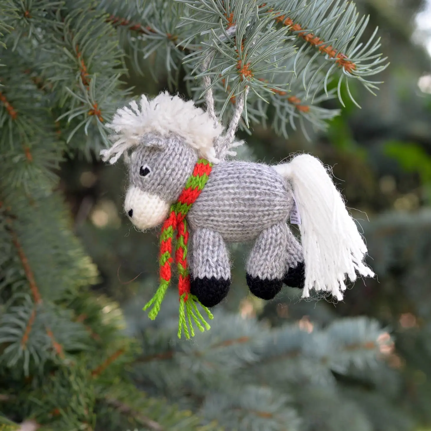Horse Hand-Knit Ornament - Image 3