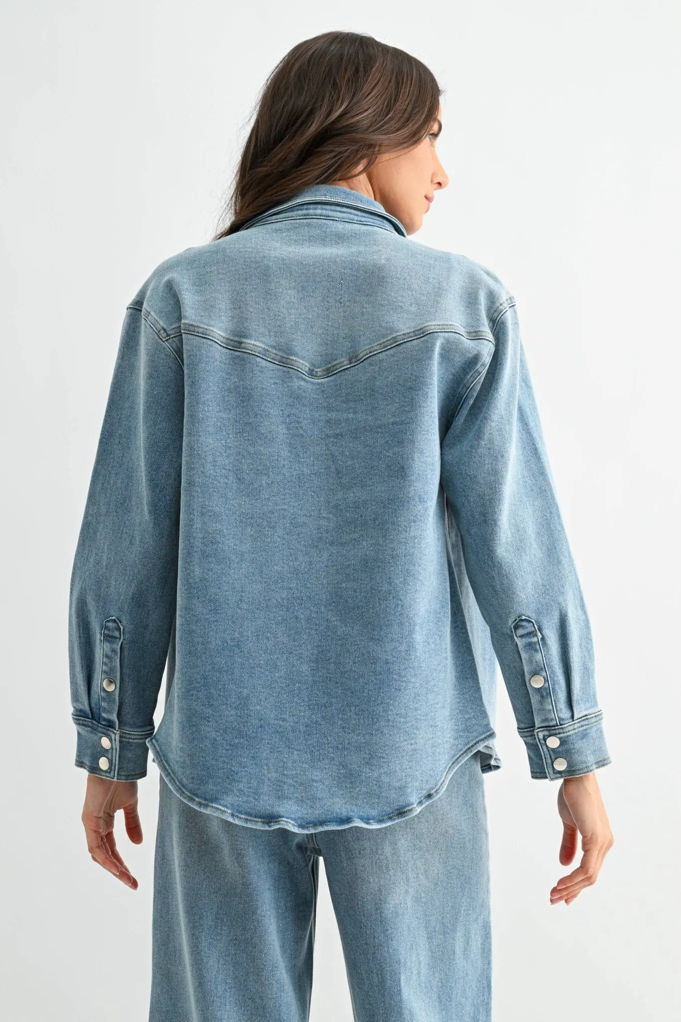 Horse Studded Denim Jacket - Image 5