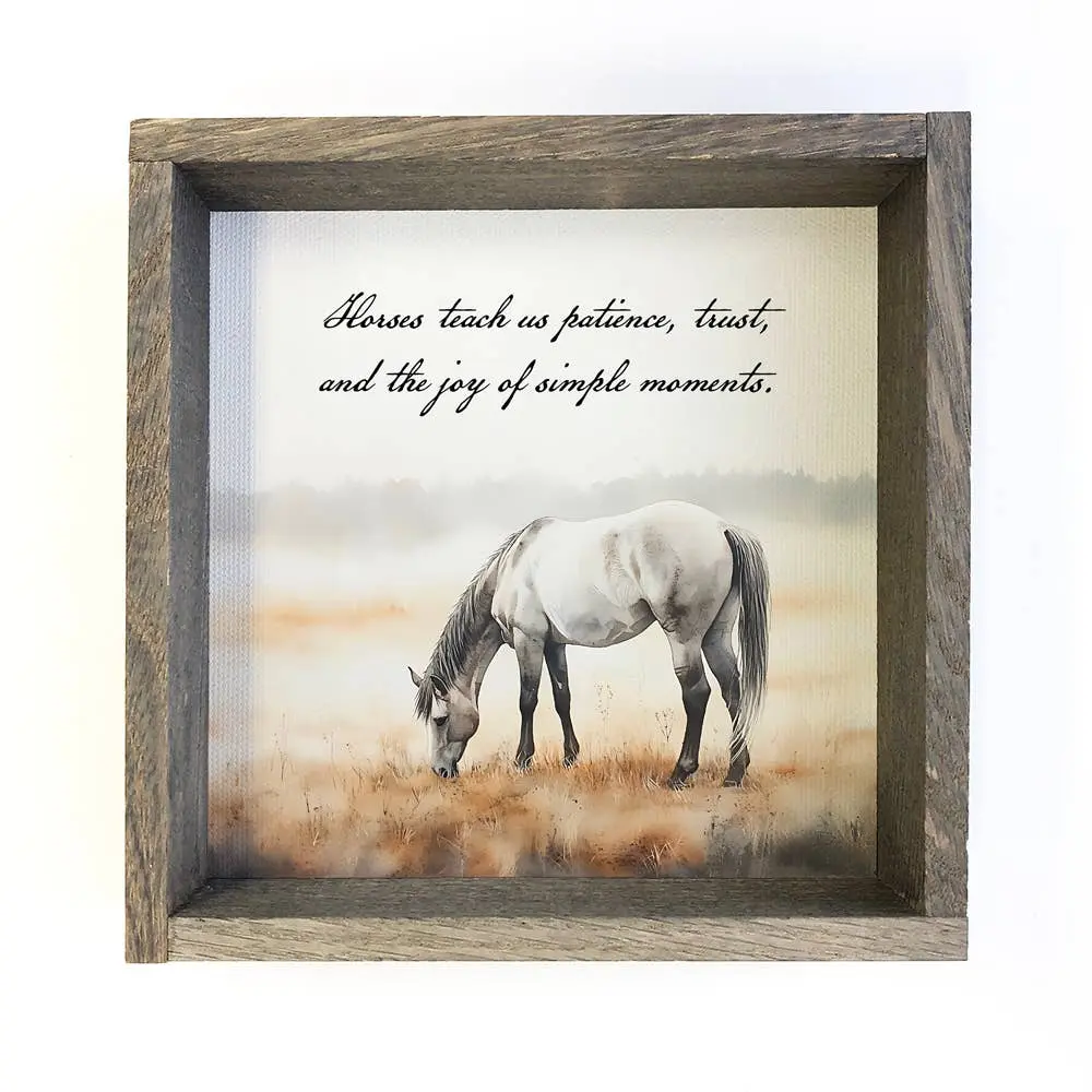 What Horses Teach Us Framed Art