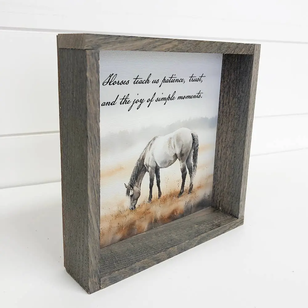What Horses Teach Us Framed Art - Image 2